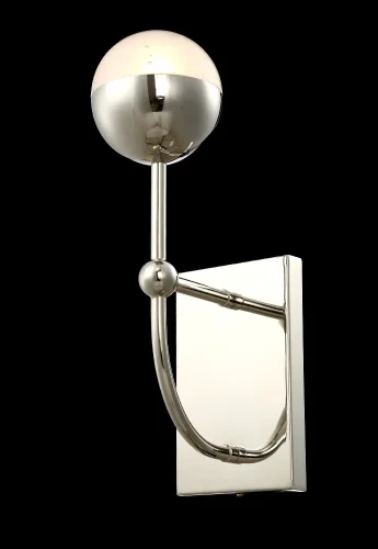 Бра TRUENA AP1 NICKEL Crystal Lux прозрачный на 1 лампа, основание никель в стиле арт-деко современный  фото 4
